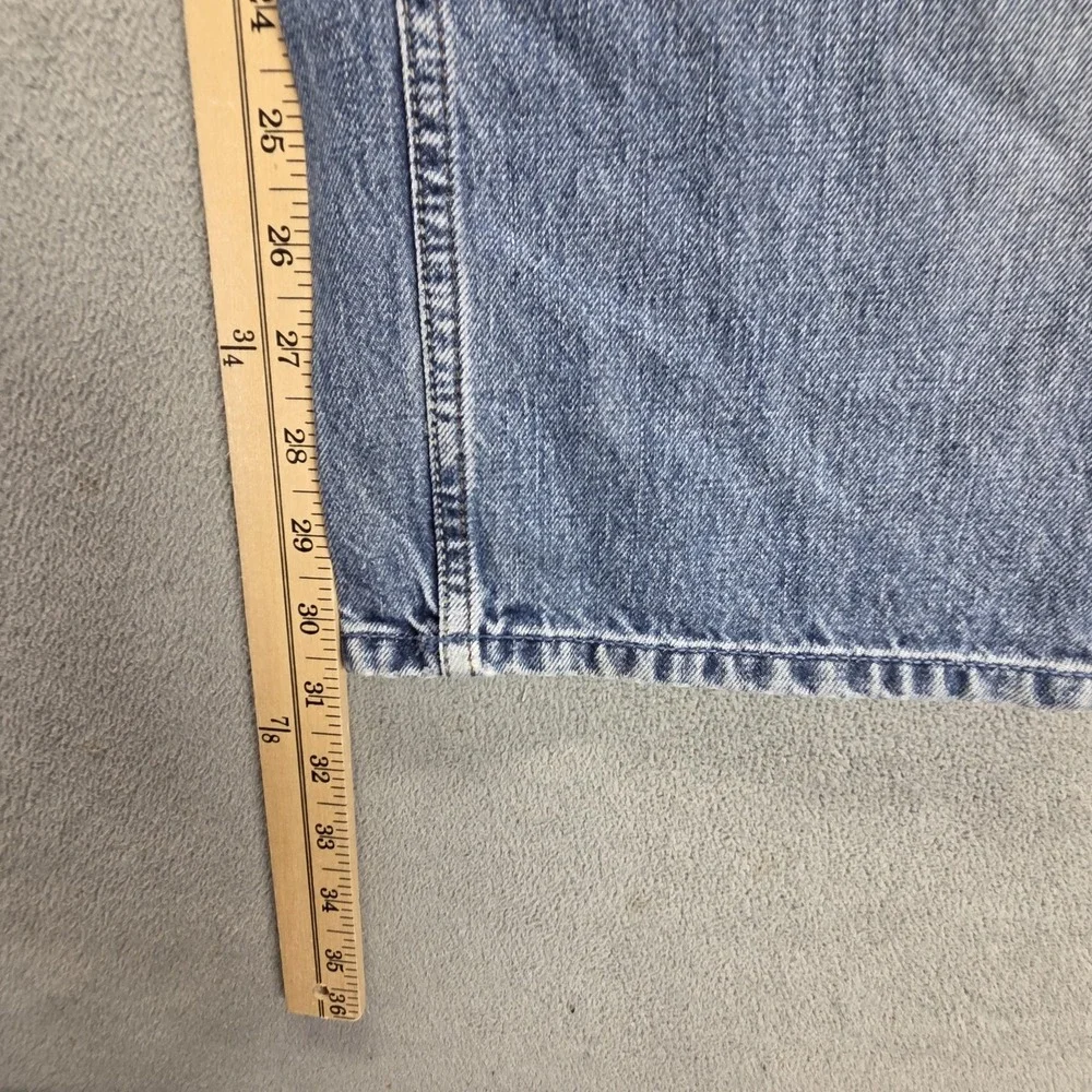 Diesel Jeans Mens 34x30 Blue Larkee Regular Straight Distressed Button Fly 0800Z